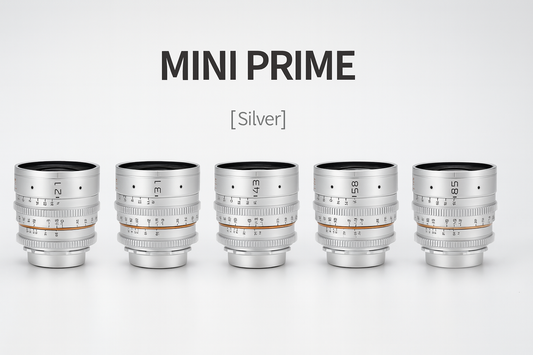 DULENS APO MINI PRIME 5-LENS SET(21mm 31mm 43mm 58mm 85mm 110mm）5or6 lenses set for special silver color